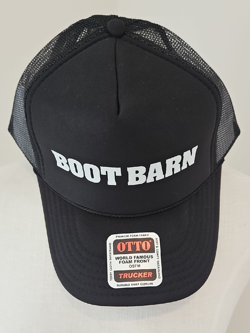 Boot Barn Black Trucker Hat by Otto